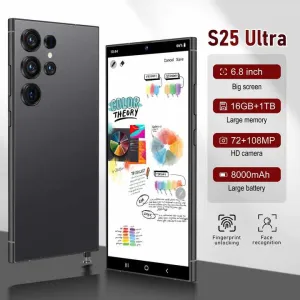 2025 New Original S25 Ultra 5G Smartphone 6.8-Inch Android  هاتف ذكي جديد وأصلي S25 Ultra 5G بشاشة عالية الدقة
