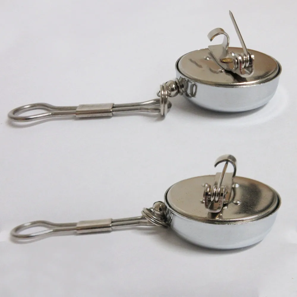 3X Key Chain Reel ID Holder Retractable Nurse Badge Card Name Tag Clip Duty Belt