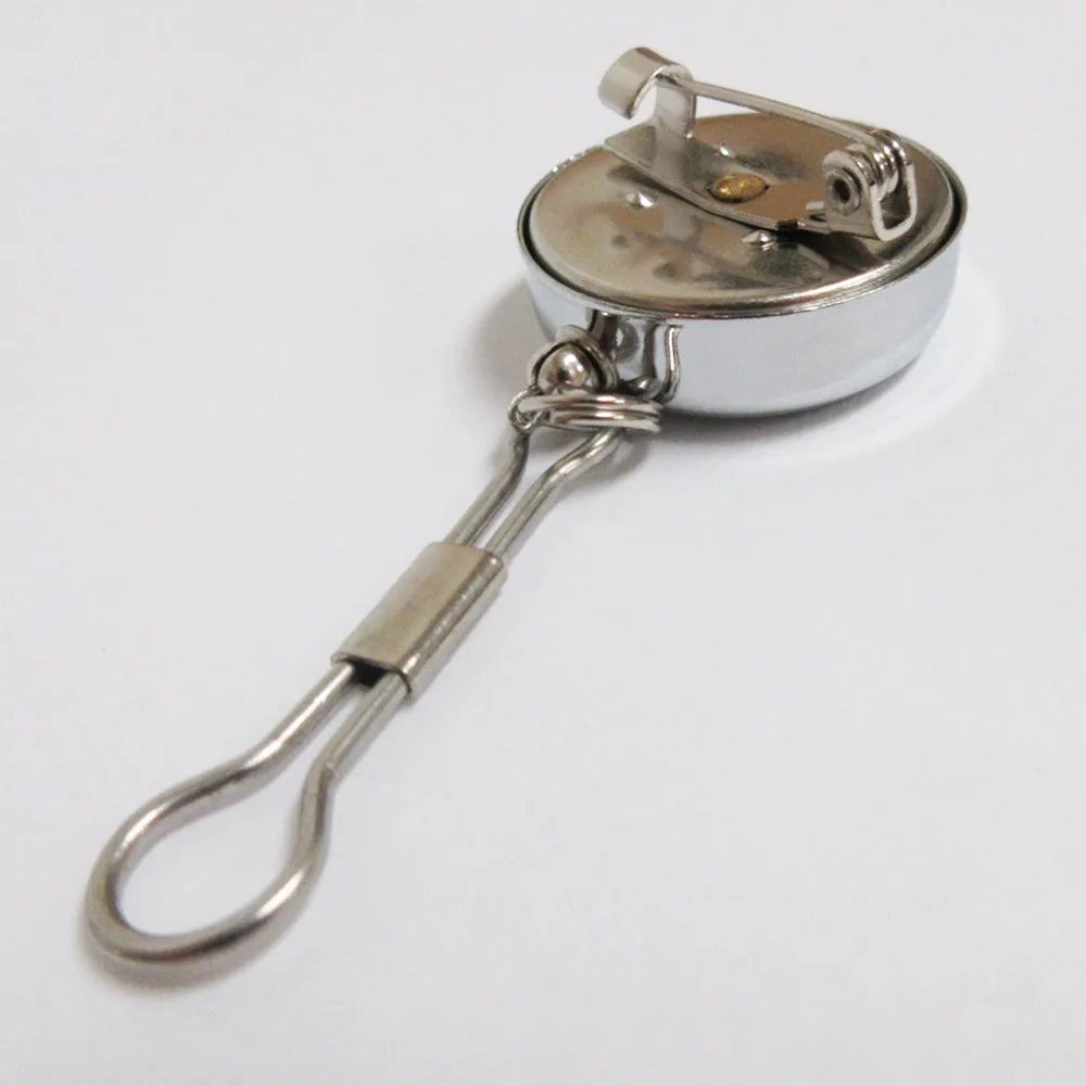 3X Key Chain Reel ID Holder Retractable Nurse Badge Card Name Tag Clip Duty Belt