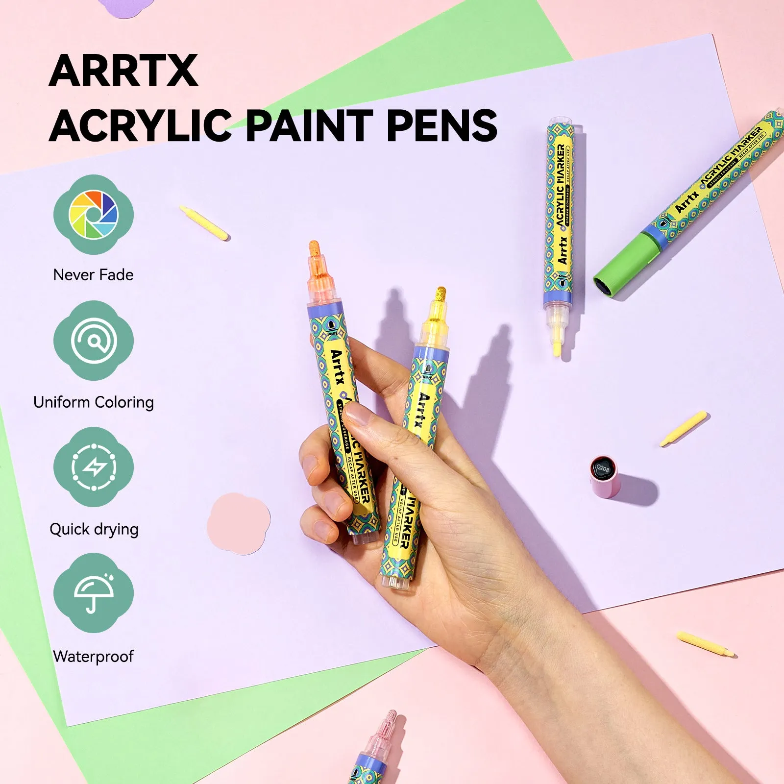 48 Colors Acrylic Paint Pens