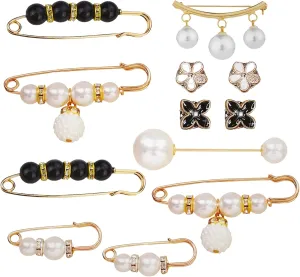 6 PCS Brooch for Women -Multi-Purpose Fantastic Clip Clasps to Secure and Decorate Clothes