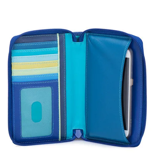 7CC Zip Around Purse/Wallet Leather - Seascape