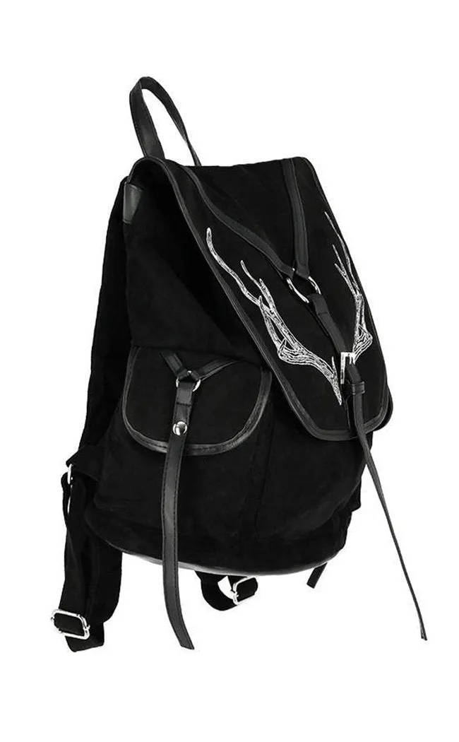 Black Antlers Backpack