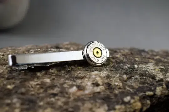 Bullet Tie Clip, 45 Auto, 308, 28 Gauge, 30-06