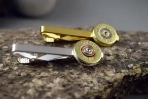 Bullet Tie Clip, 45 Auto, 308, 28 Gauge, 30-06