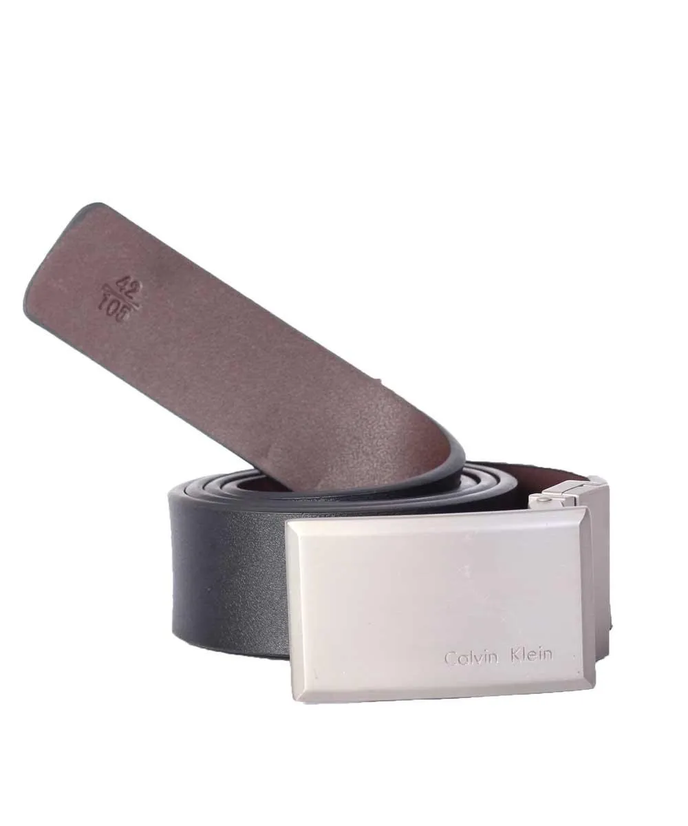 Calvin klein Manual Rotate buckle Head Black/Brown Belt