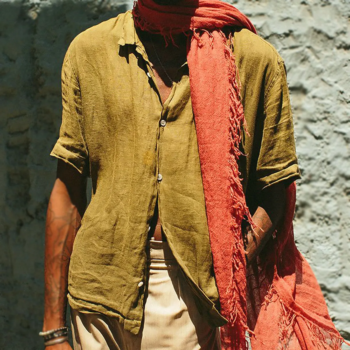 Chan Luu Scarf Soft Cashmere Silk Wrap Auburn