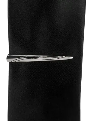 DCLIC Pointed Tie Bar - Silver
