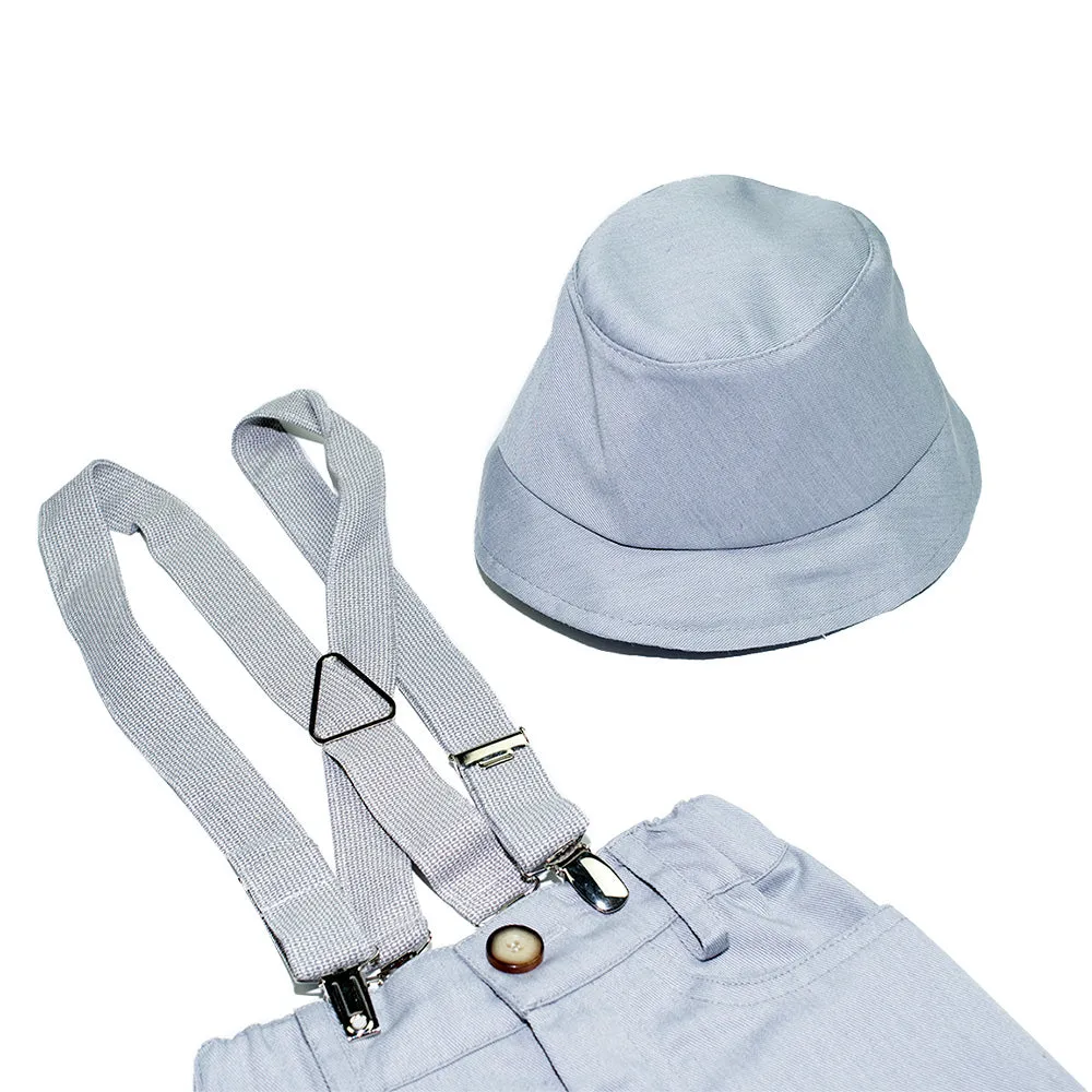 Dolce Bambini - Baby Boy 4 Piece Light Grey Suit
