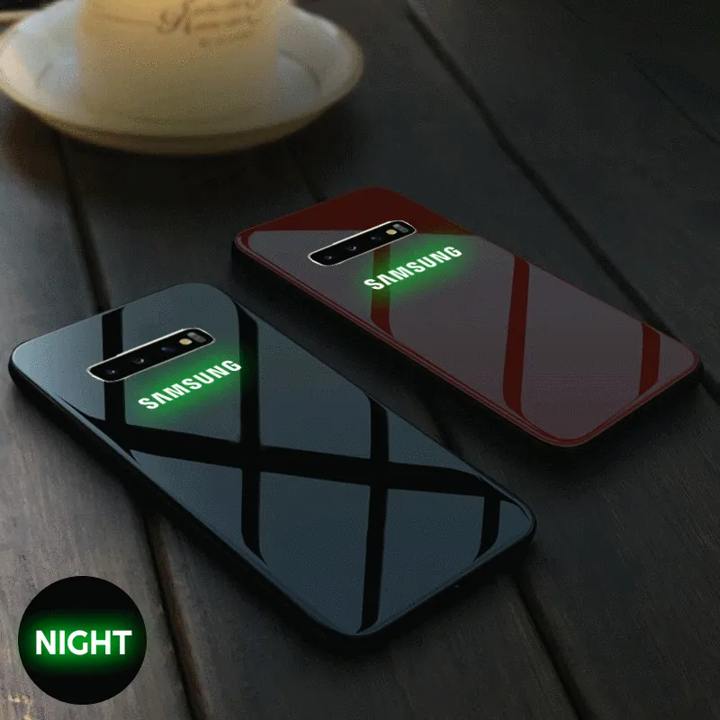 Galaxy S10 Plus Radium Glow Light Illuminated Logo 3D Case