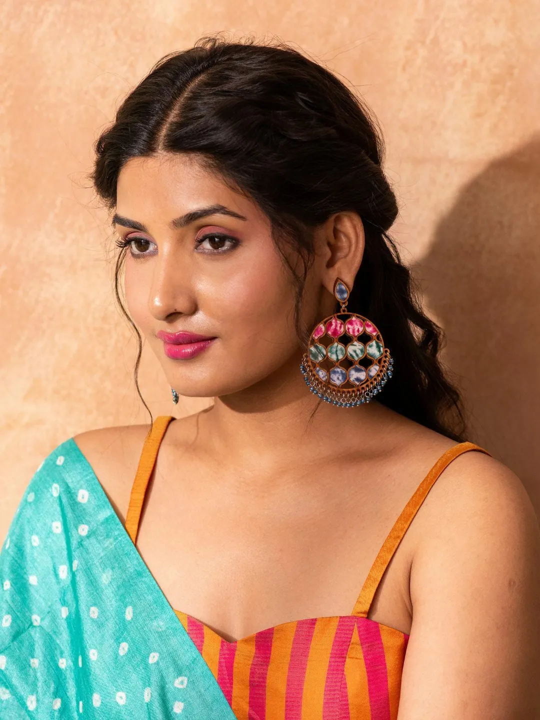 Handcrafted Statement Earrings Multicolor