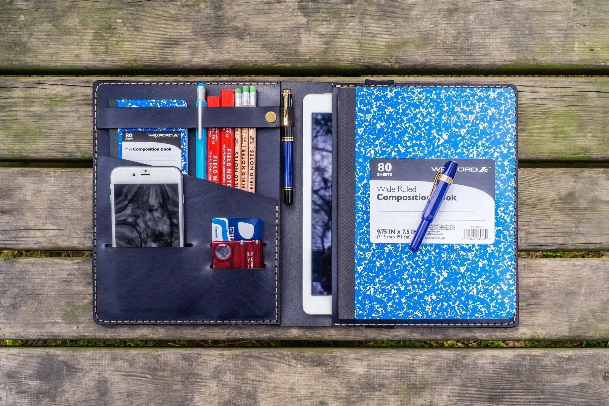 iPad Air/Pro & Extra Large Moleskine Cover - Navy Blue