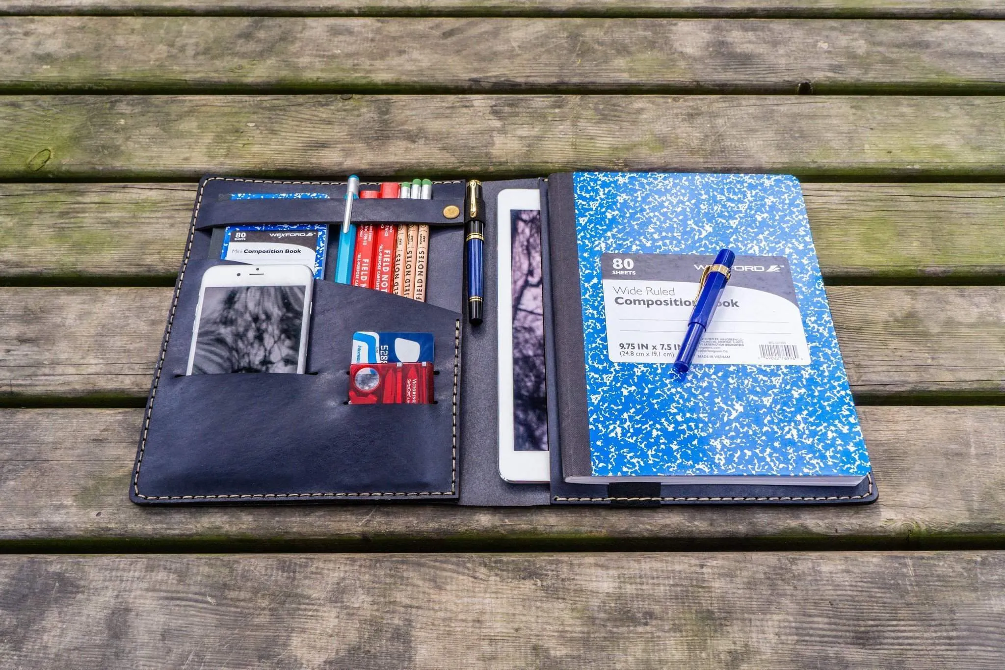 iPad Air/Pro & Extra Large Moleskine Cover - Navy Blue