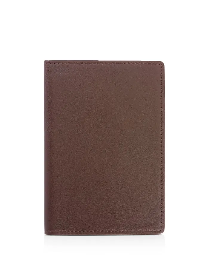 Leather Protective Passport Case with RFID Blocking ROYCE New York