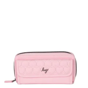 LUG Kickflip Love Satin Luxe VL RFID Wallet Bubble Pink