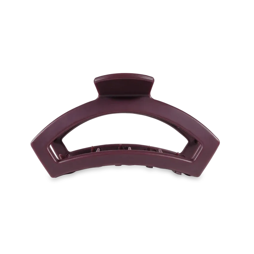Medium Teleties Open Claw Clip - Burgundy Bliss