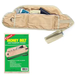 Money Belt Passport Holder Secure Hidden Travel Wallet RFID Blocking