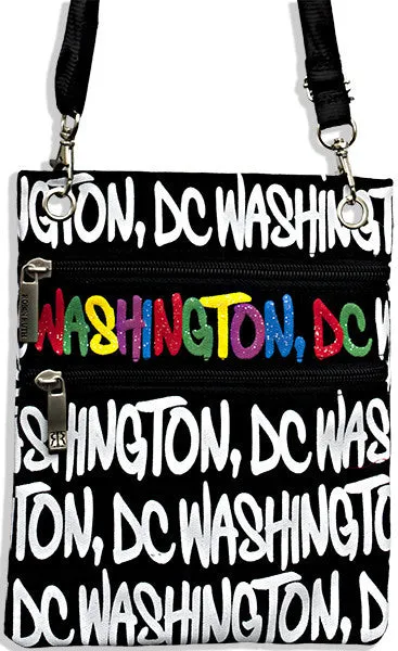 NWDC19 Robin Ruth Neck Wallet - Washington DC Black/White/Multi