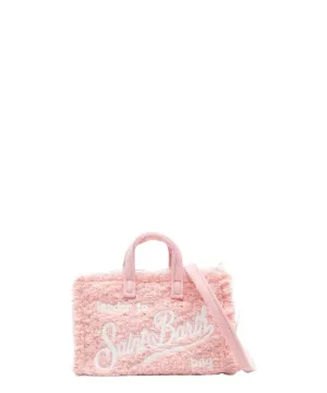 Pouch per Smartphone in Tweed Rosa Bubblegum con Ricamo Logo