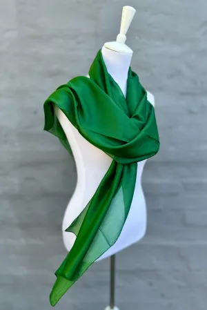 Silk Scarf In Fern